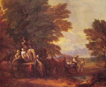托馬斯 庚斯博羅 The Harvest Wagon 托馬斯 庚斯博羅 The Harvest Wagon